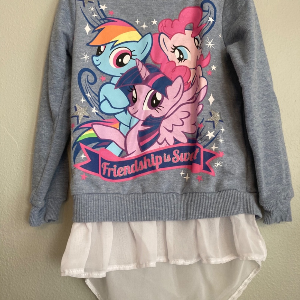 My little pony open back sweater sweater size 6 - Picture 4 of 12